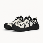 Imogen | Womens Lightweight Non Slip Trail Running Shoes, Cream Black 3