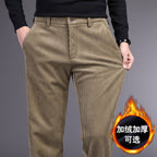 Rex | Mens Corduroy Straight Leg Trousers - 1