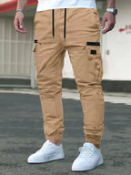 Rhett | Mens Slim Fit Pocket Cargo Work Trousers Pants - 1