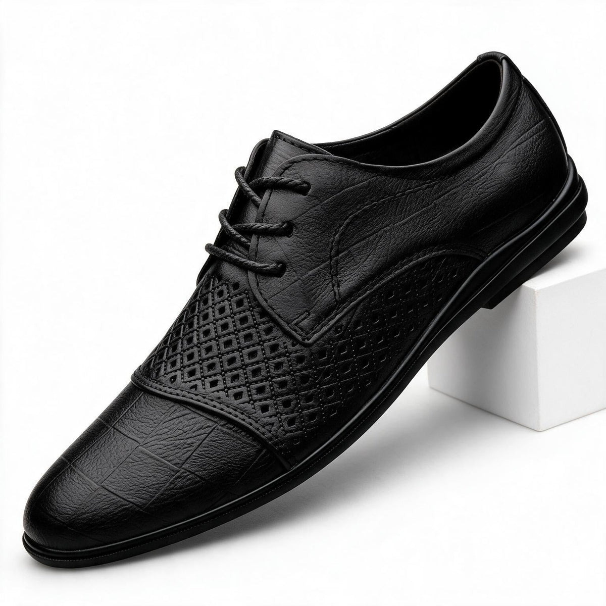 Richard | Mens Genuine Leather Round Toe Business Formal Dress Shoes