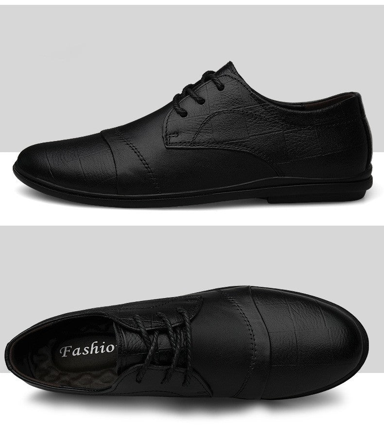 Richard | Mens Genuine Leather Round Toe Business Formal Dress Shoes
