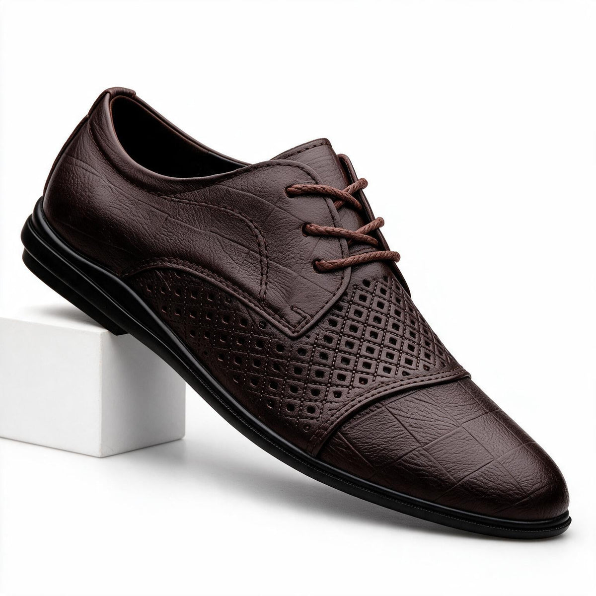 Richard | Mens Genuine Leather Round Toe Business Formal Dress Shoes