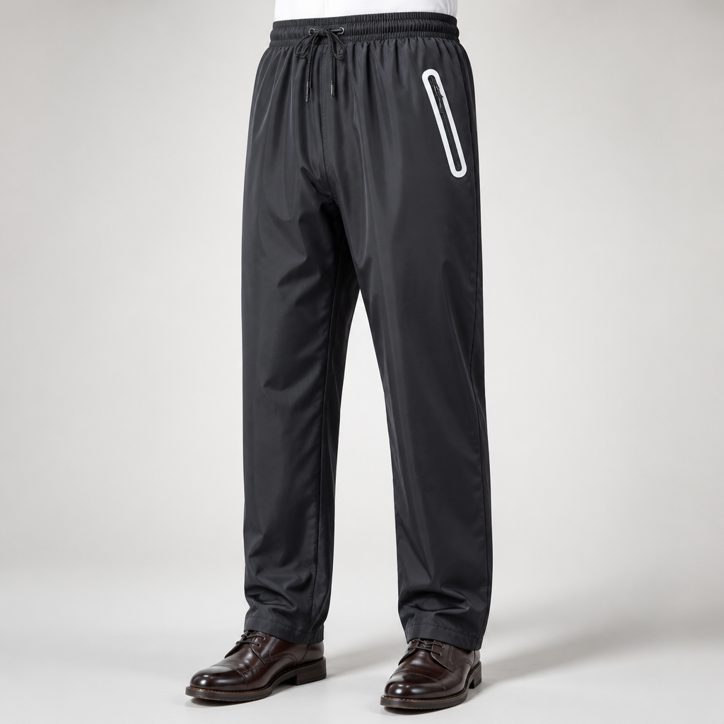 Ricky | Mens Waterproof Windproof Outdoor Hiking Rain Pants, Black 2