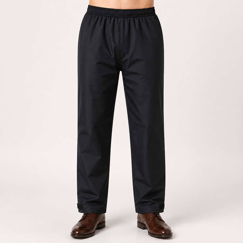 Ricky | Mens Waterproof Windproof Outdoor Hiking Rain Pants, Black 6