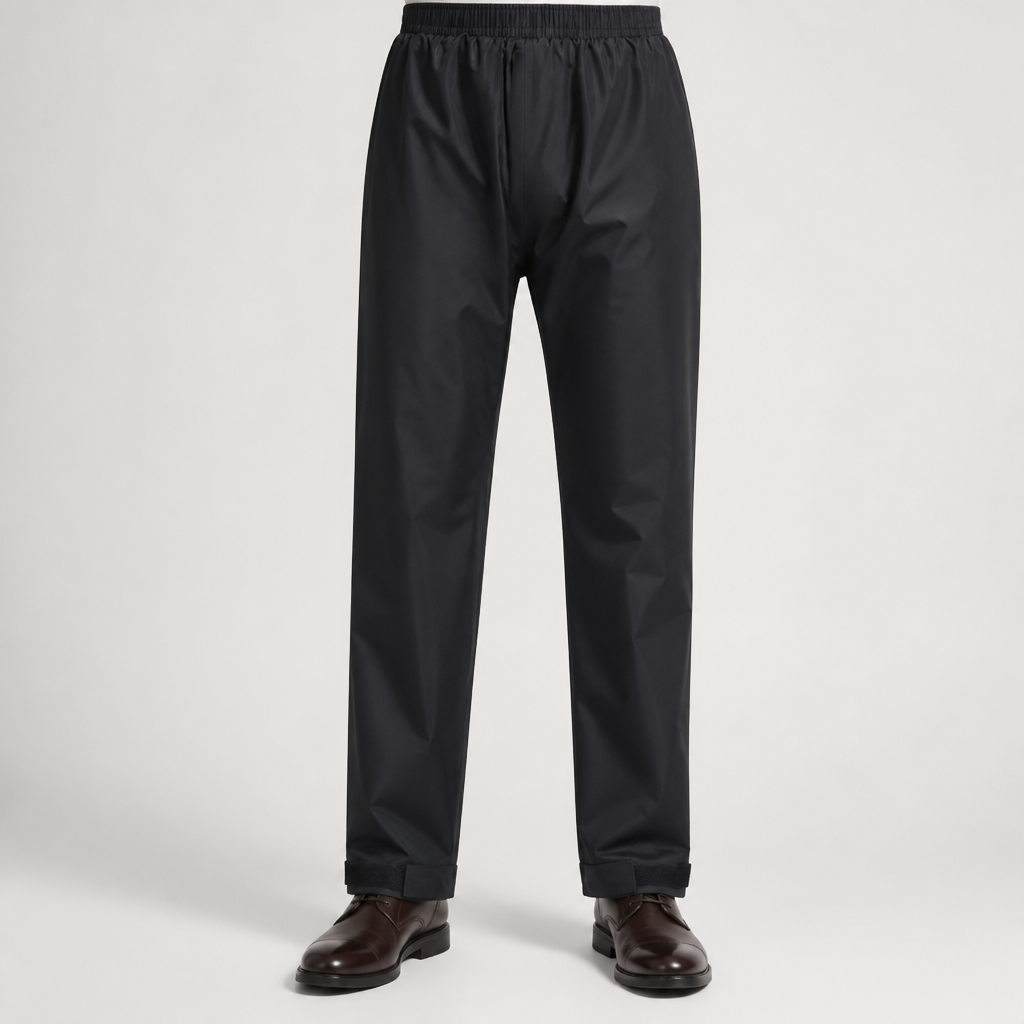 Ricky | Mens Waterproof Windproof Outdoor Hiking Rain Pants, Black 7