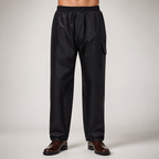 Ricky | Mens Waterproof Windproof Outdoor Hiking Rain Pants, Black 4