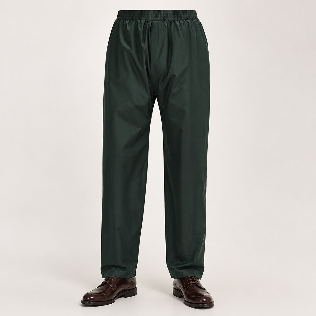 Ricky | Mens Waterproof Windproof Outdoor Hiking Rain Pants, Army Green