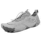 Ridge | Barefoot Minimalist Wide Toe Box Running On Gym Shoes - Grey
