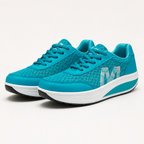 Rina | Womens Running Shoes Trainers Cushioned Mesh Sports Sneakers, Blue