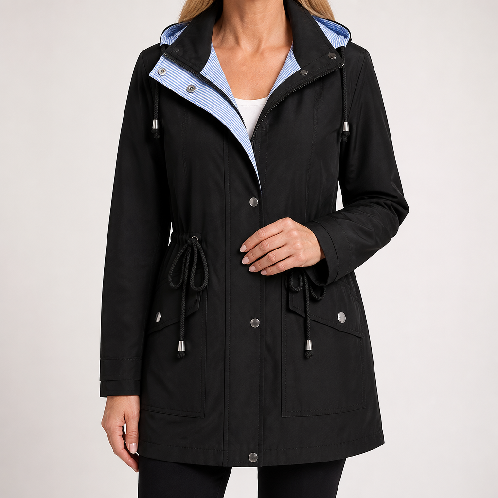 Rink | Womens Jacket Casual Zip Up Outdoor Jacket, Black