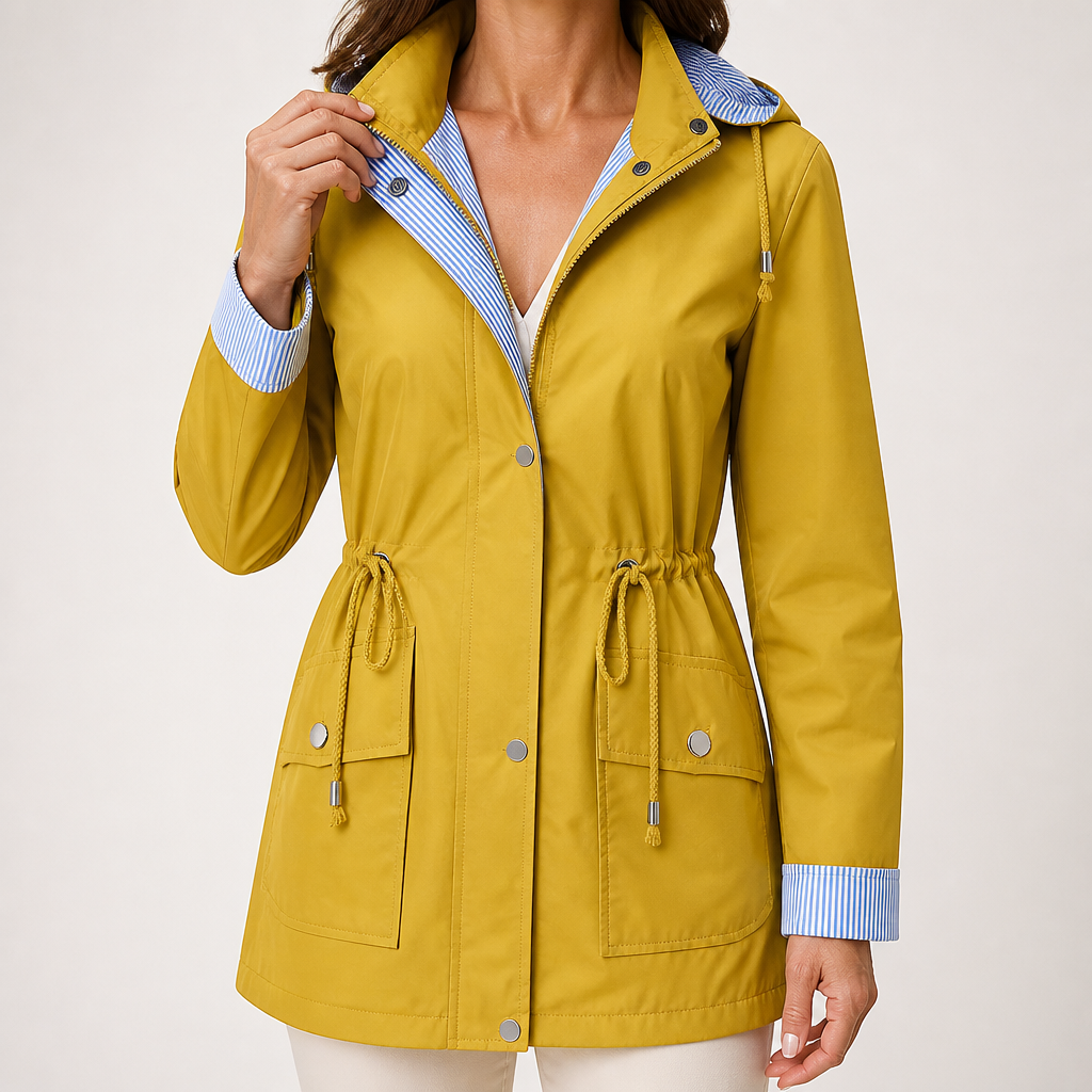 Rink | Womens Jacket Casual Zip Up Outdoor Jacket, Yellow