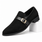 Robert | Mens Leather Pointed Toe Smart Business Formal Brogue Dress Shoes