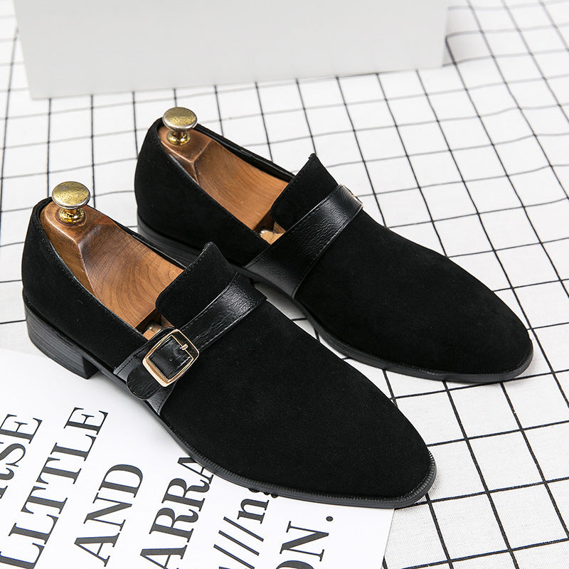 Robert | Mens Leather Pointed Toe Smart Business Formal Brogue Dress Shoes