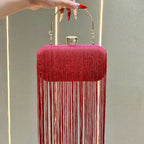 Robyn | Womens Clutch Purse Tassel Evening Shoulder Crossbody Bag