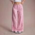 Rochelle | Womens High Waisted Wide Leg Casual Pants