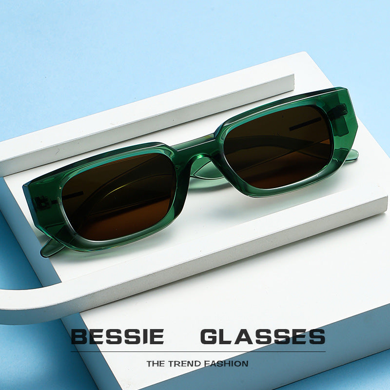 Romy | Womens Small Square Retro Sunglasses - 1