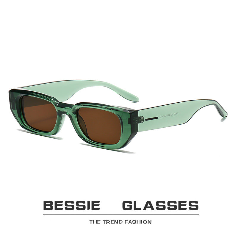 Romy | Womens Small Square Retro Sunglasses - 2