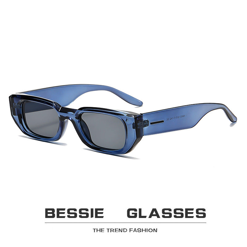 Romy | Womens Small Square Retro Sunglasses - 4
