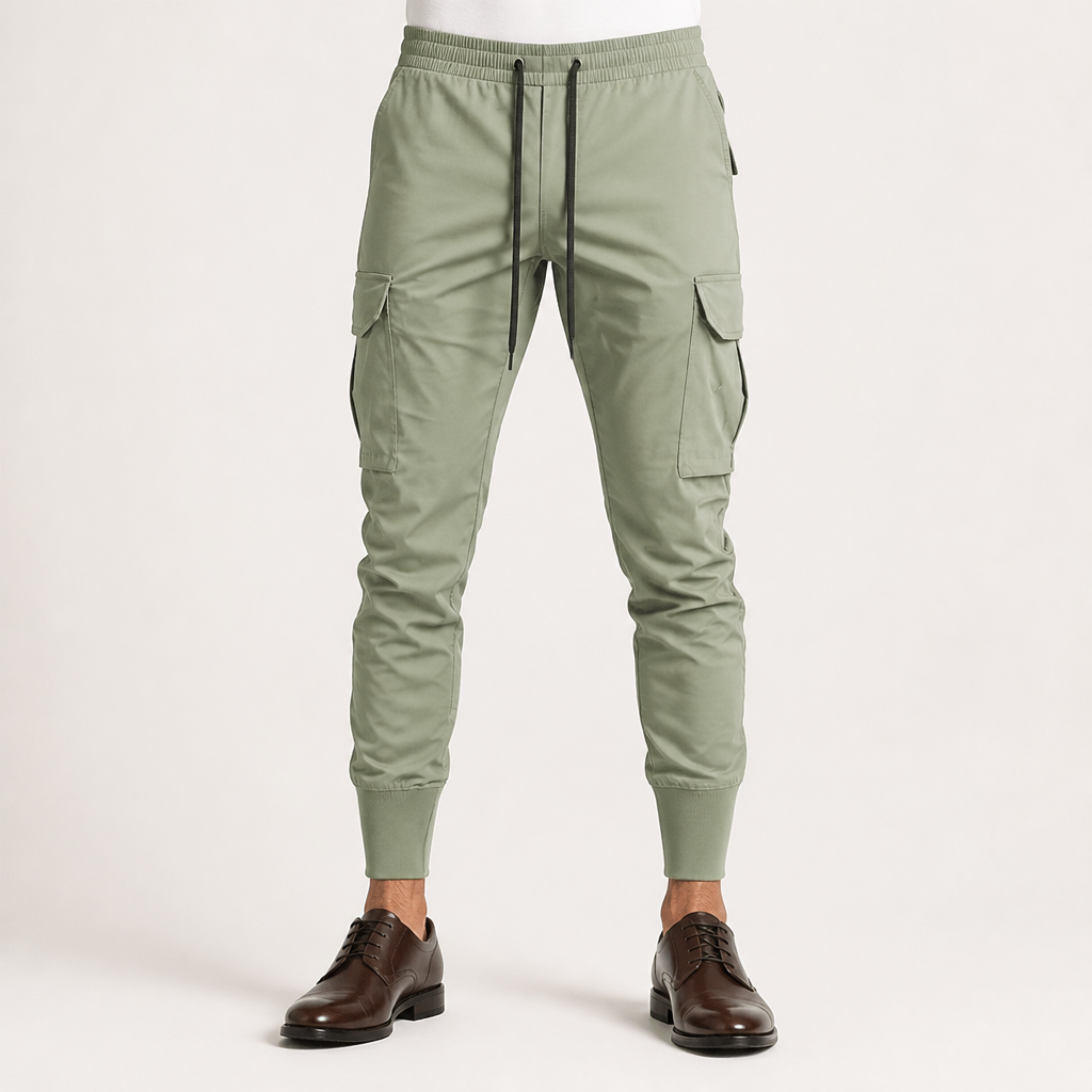 Ronald | Mens Cargo Work Multi Pocket Quick Dry Sports Pants, Fruit Green