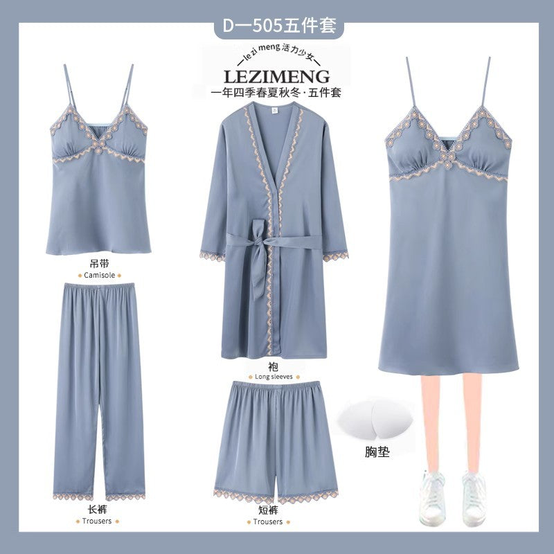 Rosalie | Womens Ice Silk Satin Pyjamas - 10