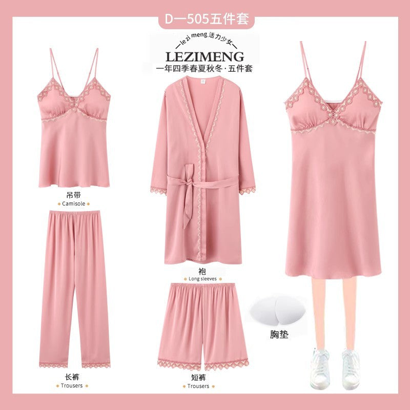 Rosalie | Womens Ice Silk Satin Pyjamas - 7