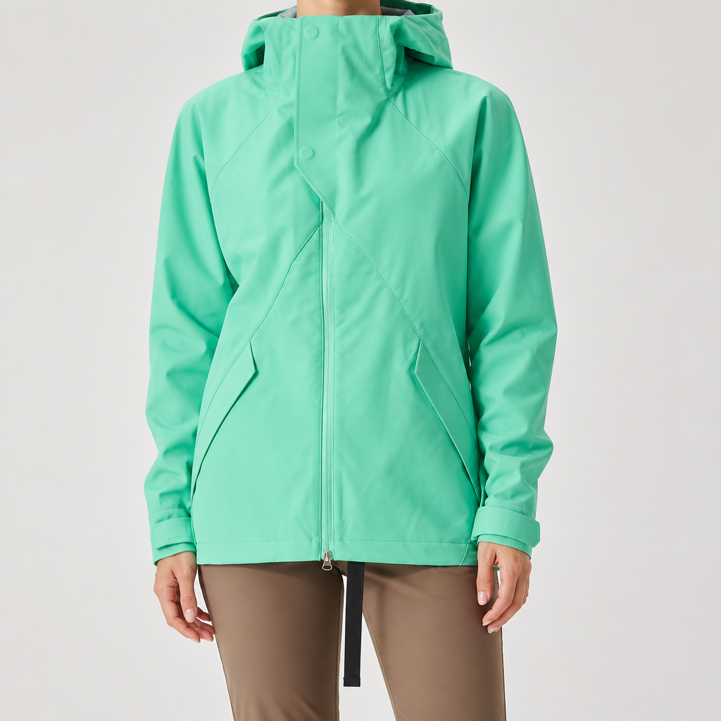 Rose | Womens Water Resistant Lightweight Softshell Jacket, Fern Green