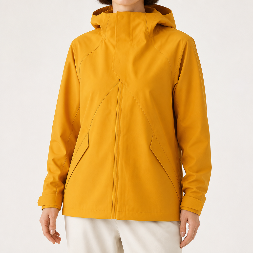 Rose | Womens Water Resistant Lightweight Softshell Jacket, Wheat Yellow 2