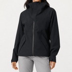 Rose | Womens Water Resistant Lightweight Softshell Jacket, Black 2