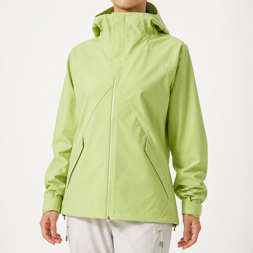 Rose | Womens Water Resistant Lightweight Softshell Jacket, Lime Green 2