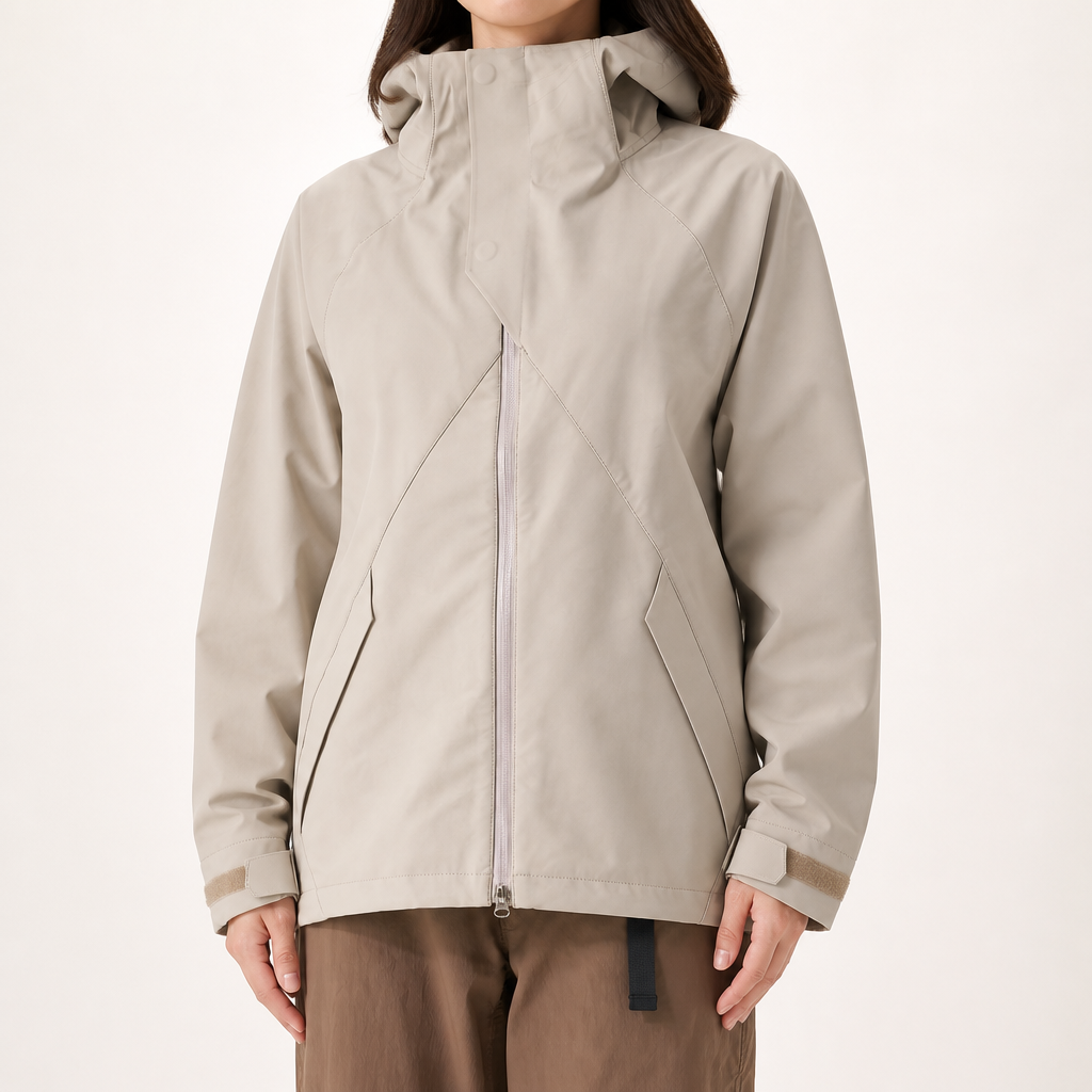 Rose | Womens Water Resistant Lightweight Softshell Jacket, Khaki 2