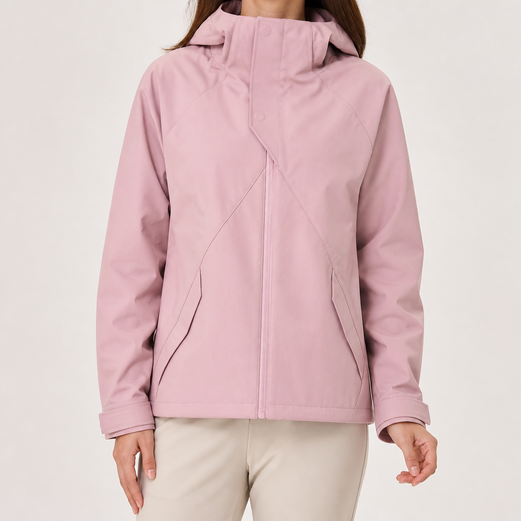 Rose | Womens Water Resistant Lightweight Softshell Jacket, Raspberry Pink 2