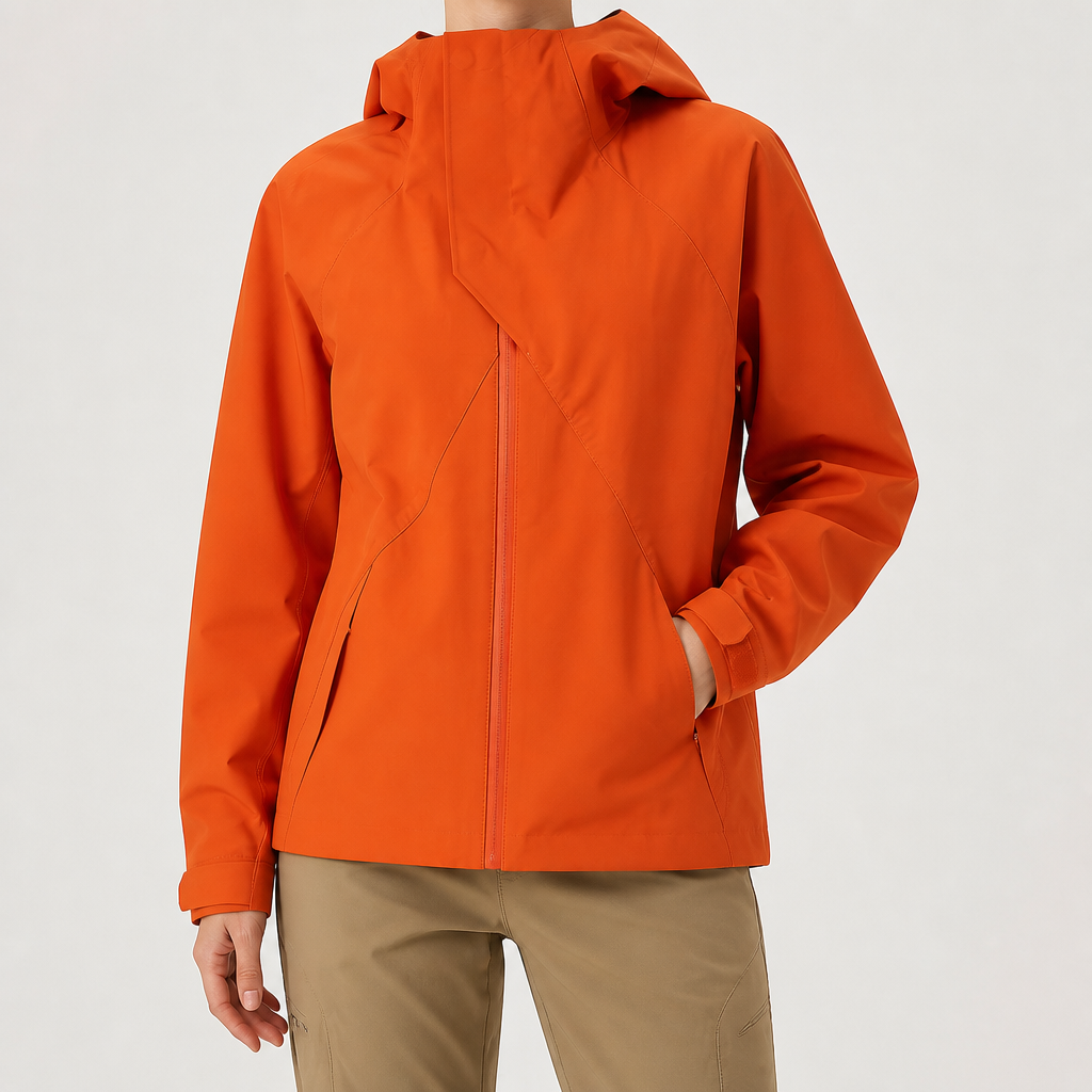 Rose | Womens Water Resistant Lightweight Softshell Jacket, Orange