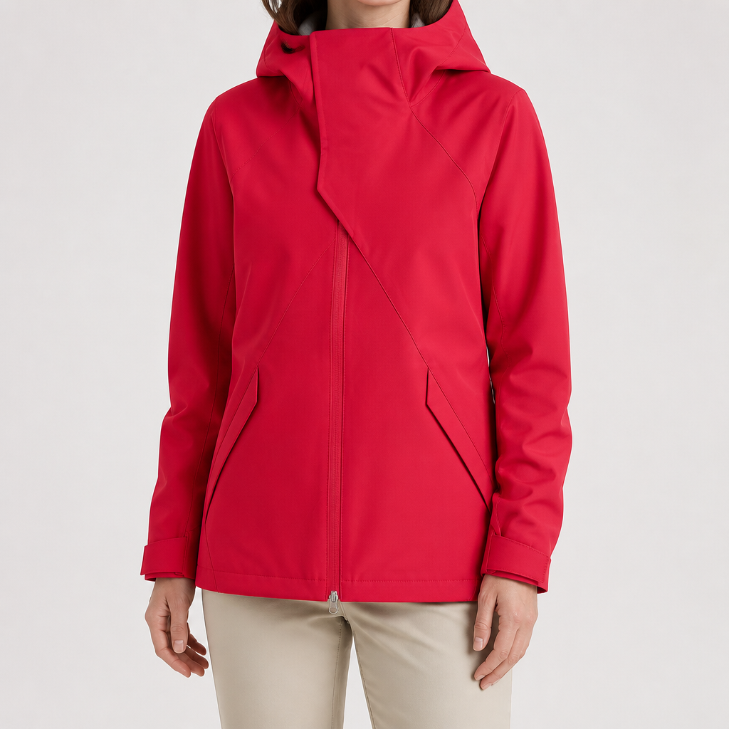 Rose | Womens Water Resistant Lightweight Softshell Jacket, Wine Red 2