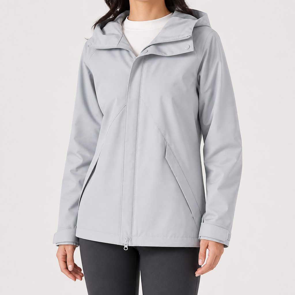 Rose | Womens Water Resistant Lightweight Softshell Jacket, Grey 2