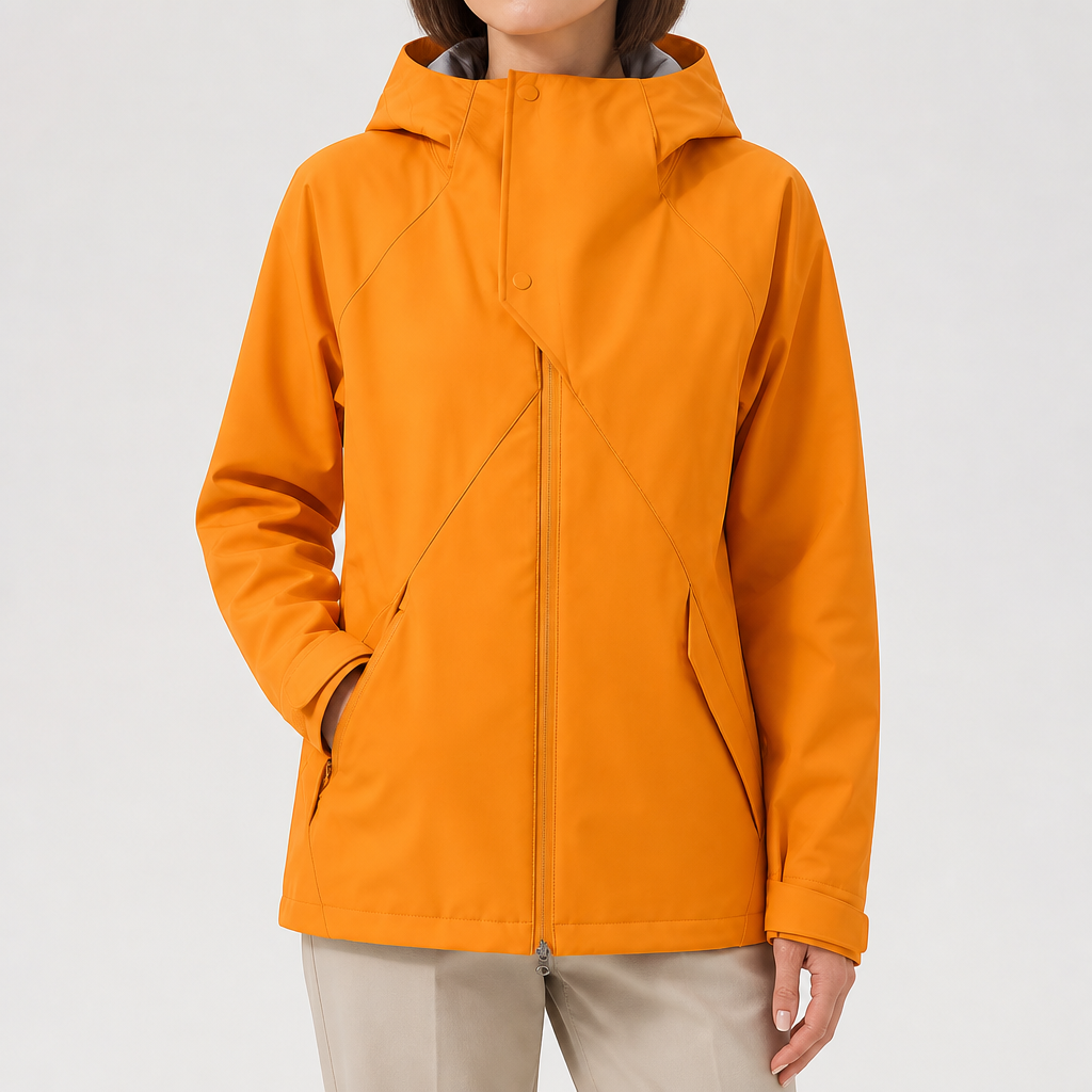 Rose | Womens Water Resistant Lightweight Softshell Jacket, Bright Orange 2