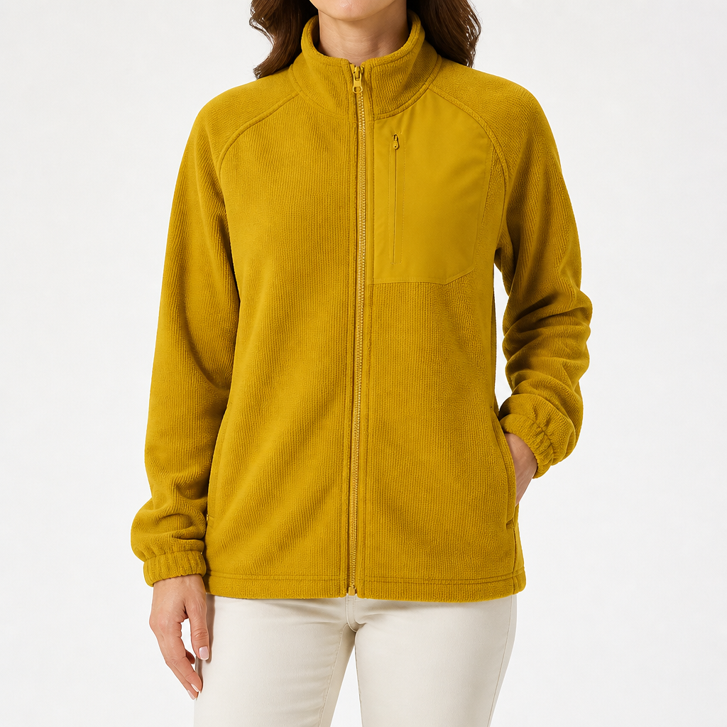 Rose | Womens Water Resistant Lightweight Softshell Jacket, Palm Yellow