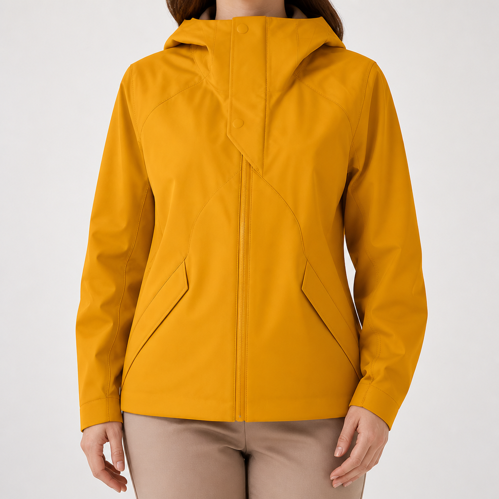 Rose | Womens Water Resistant Lightweight Softshell Jacket, Wheat Yellow
