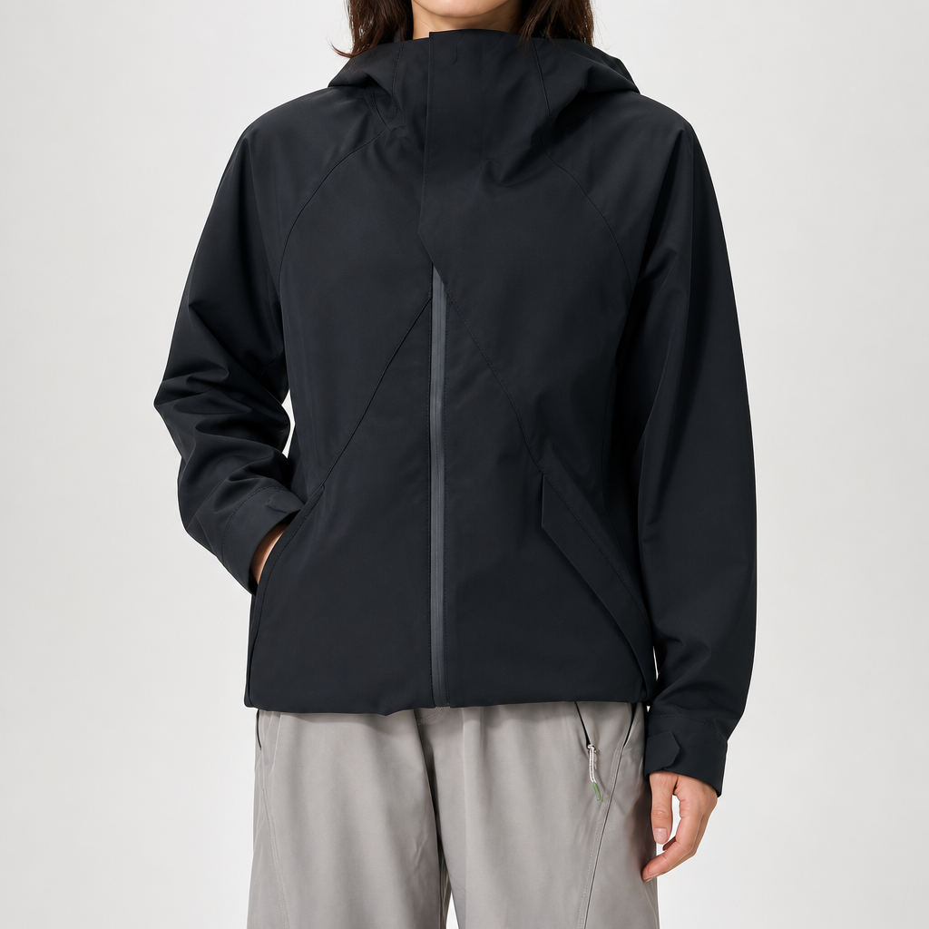Rose | Womens Water Resistant Lightweight Softshell Jacket, Black