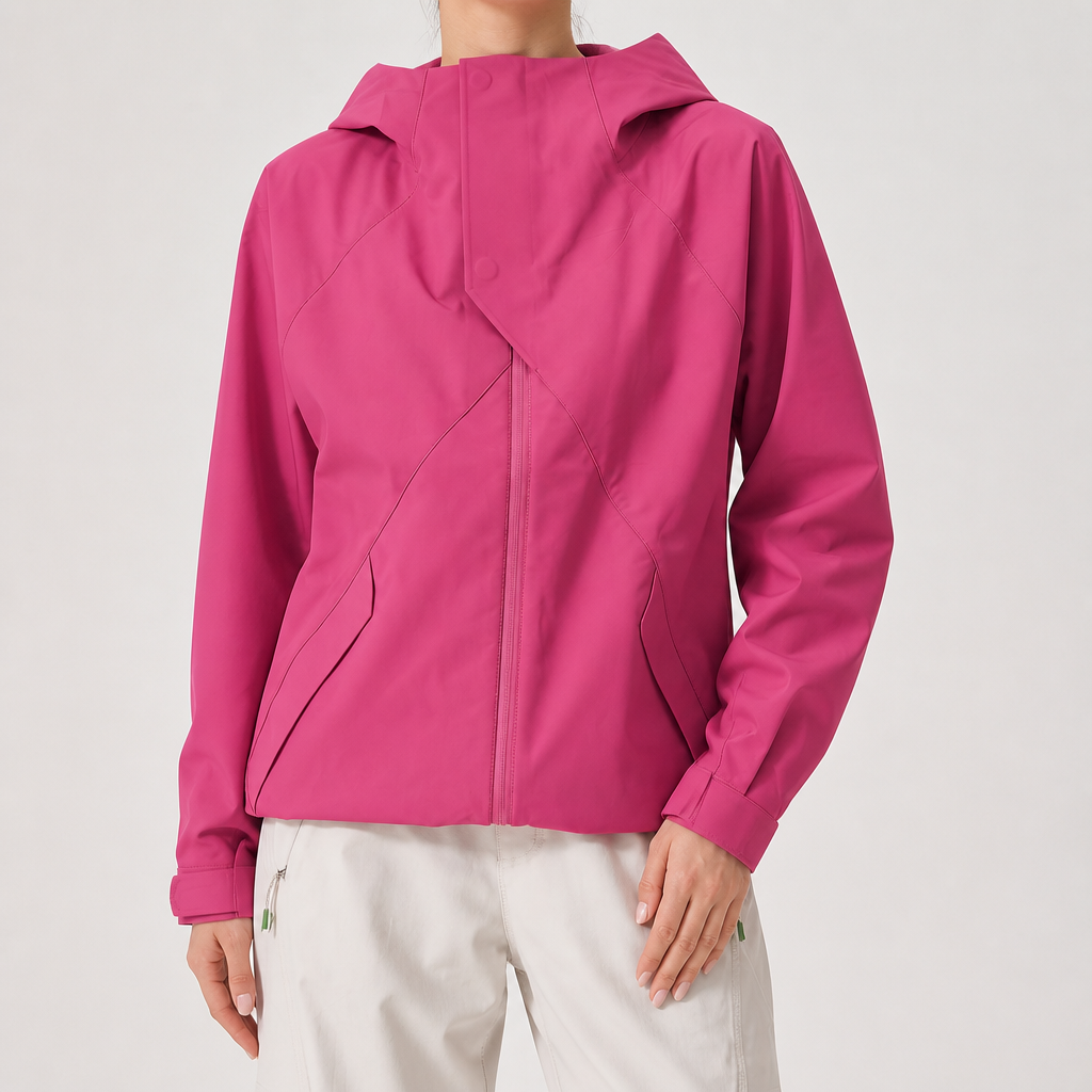 Rose | Womens Water Resistant Lightweight Softshell Jacket, Berry Red