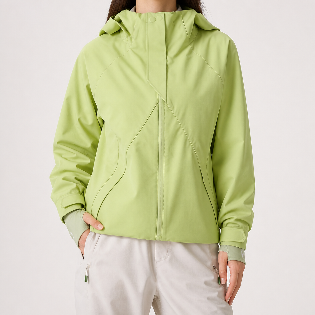 Rose | Womens Water Resistant Lightweight Softshell Jacket, Lime Green