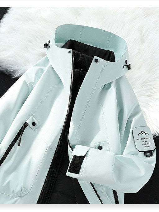 Rosemary | Womens Waterproof Windproof Hooded Outdoor Rain Jacket