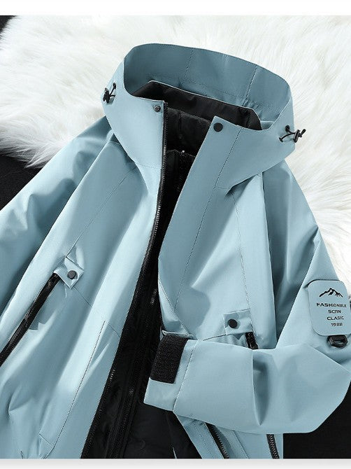 Rosemary | Womens Waterproof Windproof Hooded Outdoor Rain Jacket