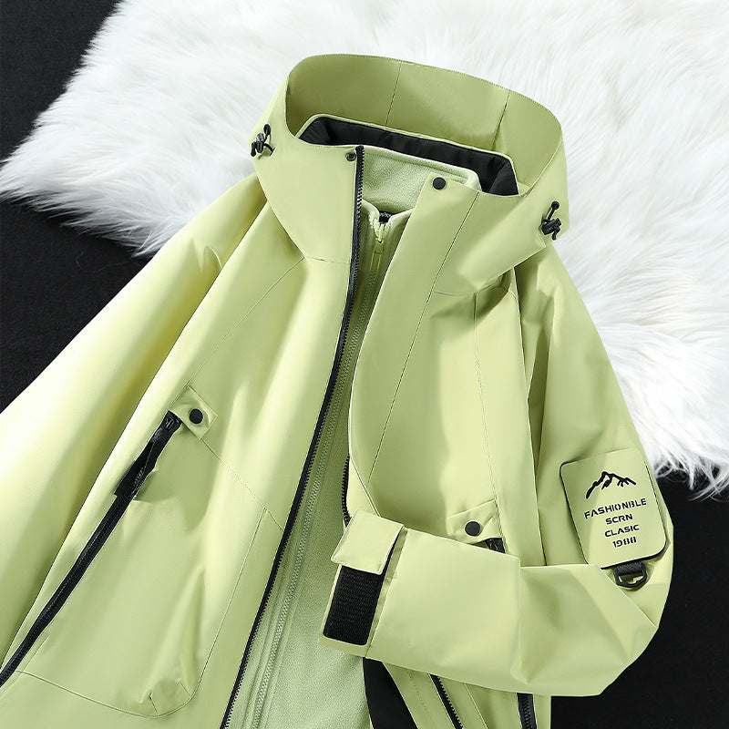Rosemary | Womens Waterproof Windproof Hooded Outdoor Rain Jacket