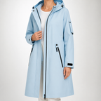 Rosemary | Womens Waterproof Windproof Hooded Outdoor Rain Jacket, Design 1