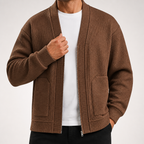 Rourke | Mens Jacket Zip Up Casual Lightweight Autumn Jacket, Brown
