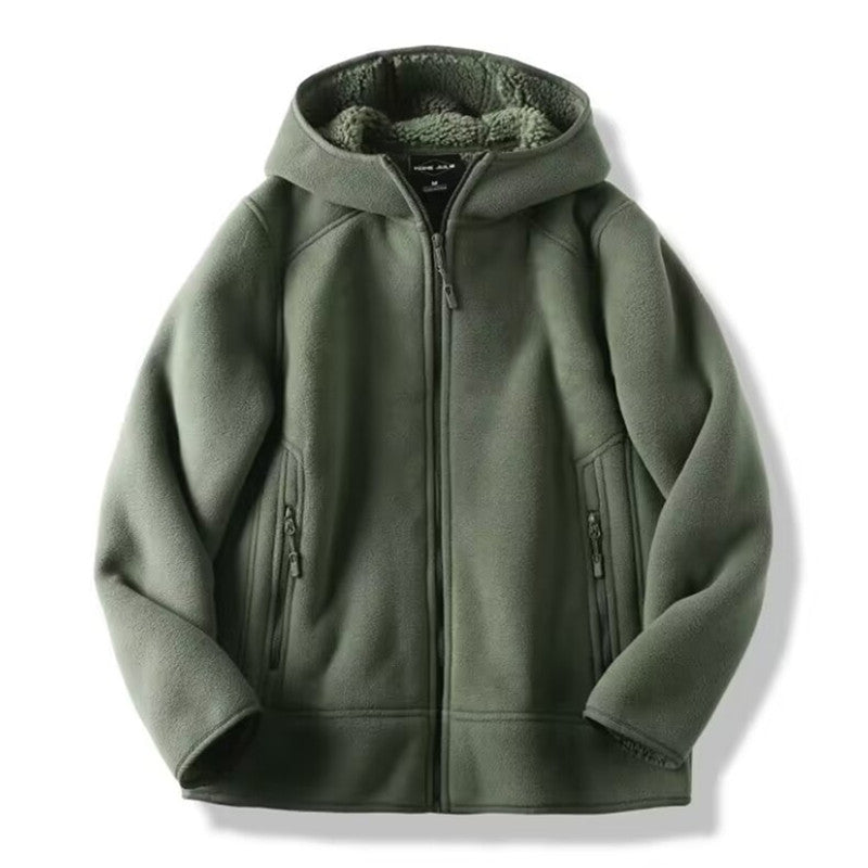 Rowan | Mens Thick Fleece Hooded Coat Warm Polar - 8
