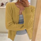 Rowena | Womens Knitted Cardigan Single Breasted Round Neck - 9
