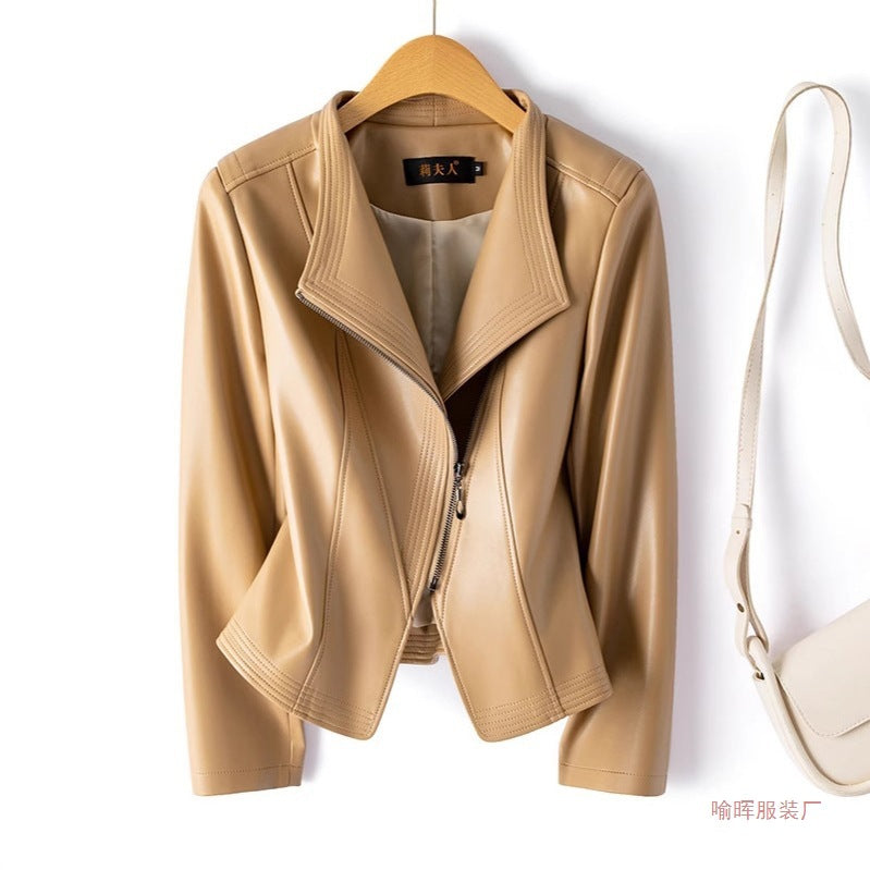 Roxane | Womens Slim Fit Leather Jacket - 4