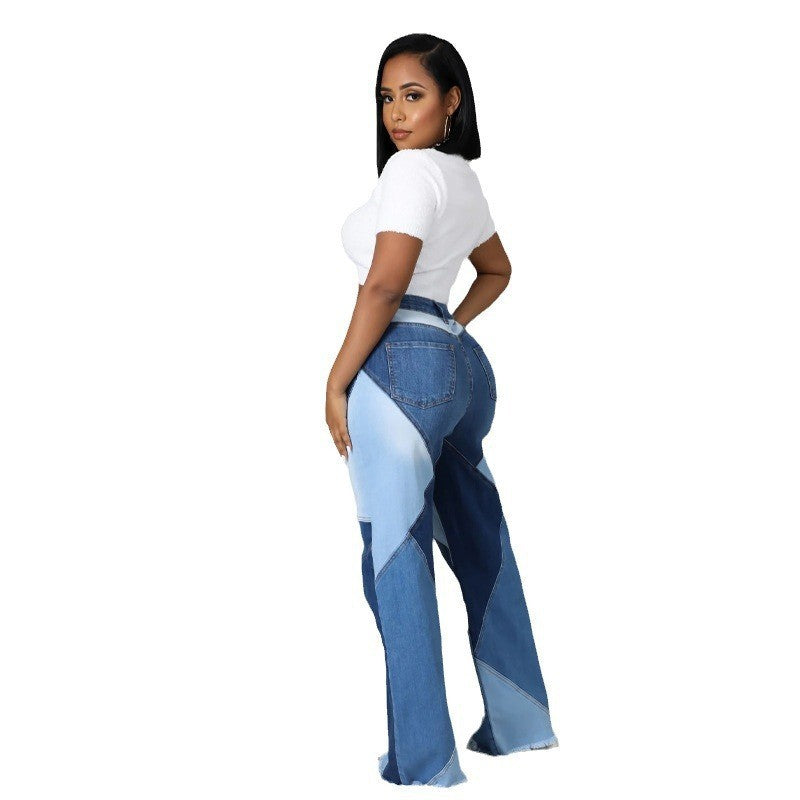 Roxie | Womens High Waisted Stretch Flare Straight Wide Leg Pants