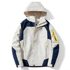 Rupert | Waterproof Hooded Windbreaker Jacket, Mens Cream White